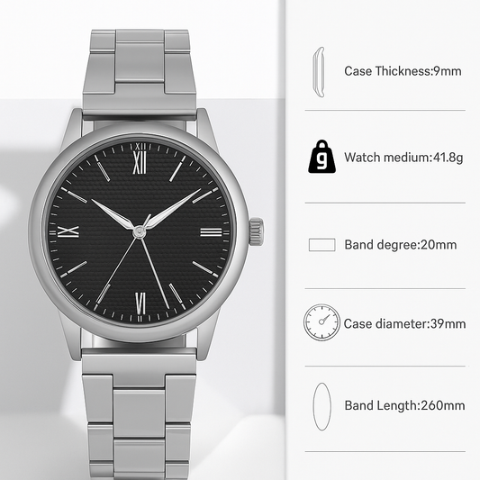 Men's Silver Quartz Watches